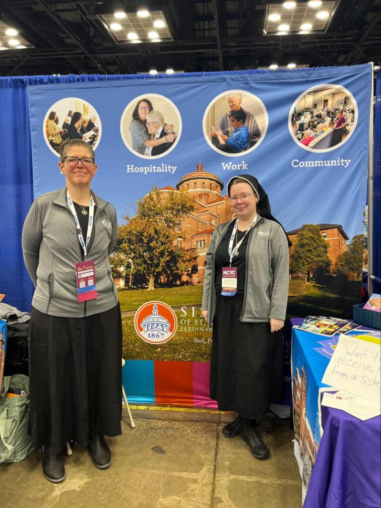 Sisters Jill and Katie at National Catholic Youth Conference